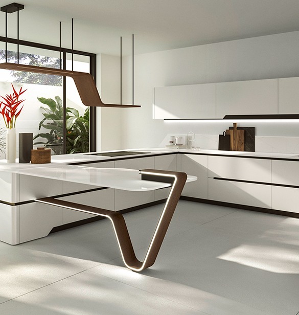 Cocina de lujo Snaidero en Marbella diseñada por Pininfarina