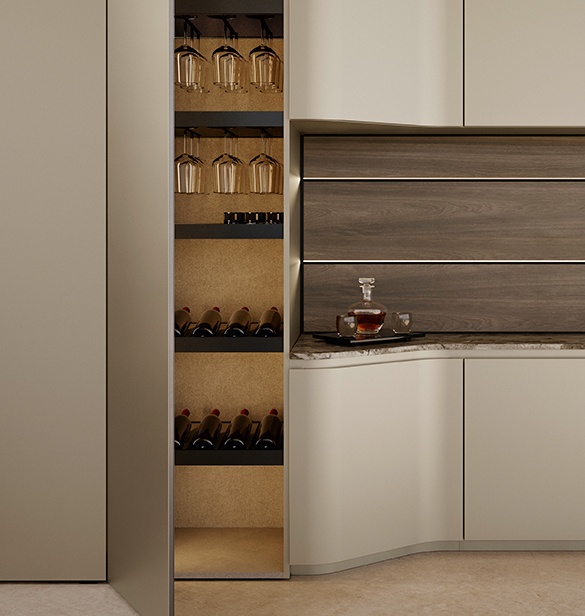 Cocina Snaidero Link en una villa de Marbella