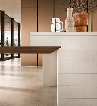 Boiserie Segno en Black Ash de la Snaidero Elementi White