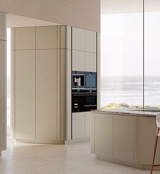 Cocina de diseño Snaidero Ola White de Cucineti en Marbella