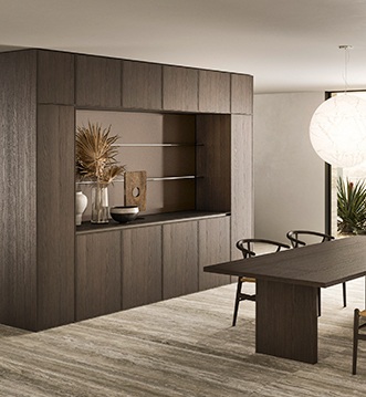 Cocina Snaidero Quadra con isla en una villa de Marbella
