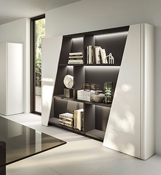 Cocina Snaidero Vision White con barra de desayuno